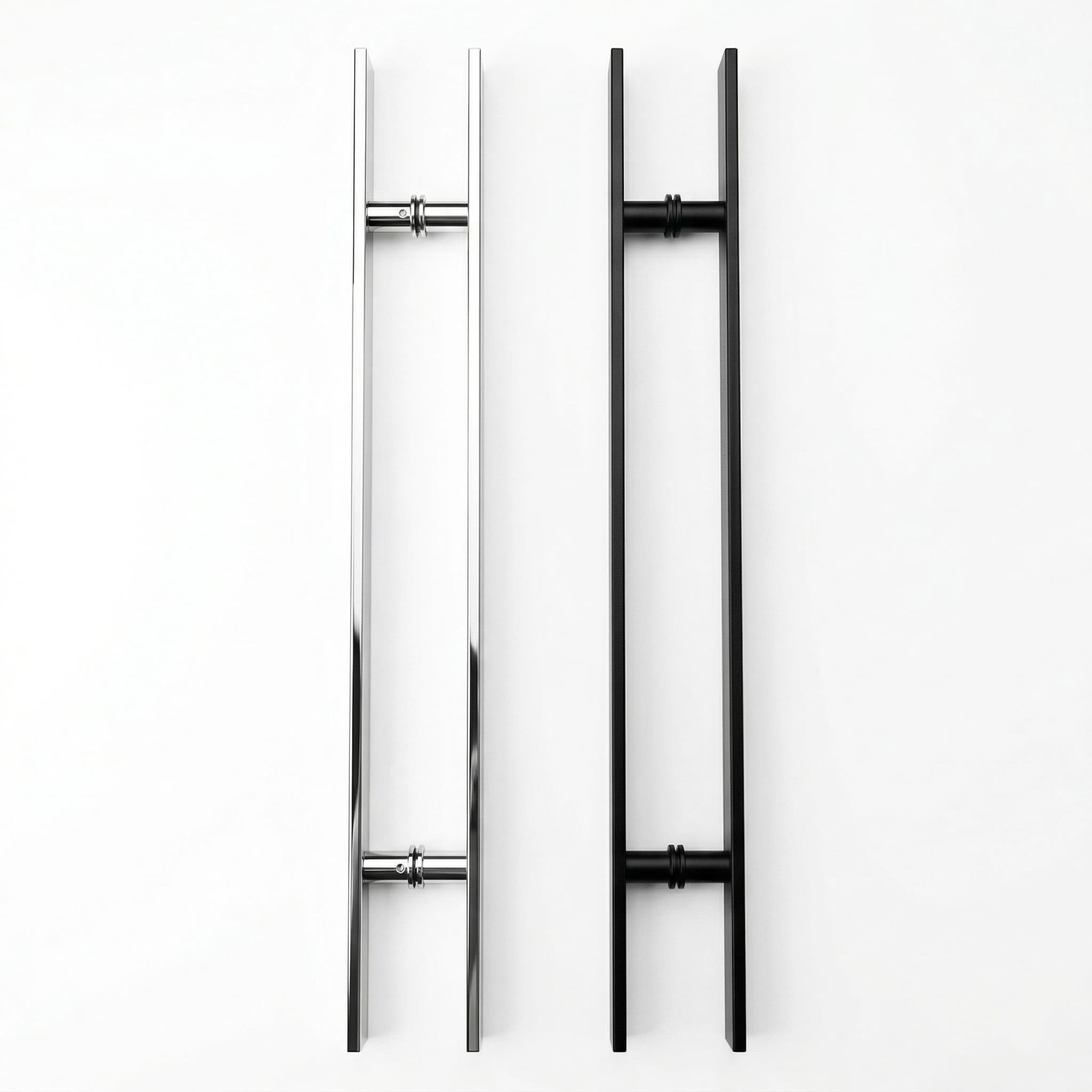 Puxador Alça Dupla Barra Chata Inox 304 1200x1500mm - Imagem 1