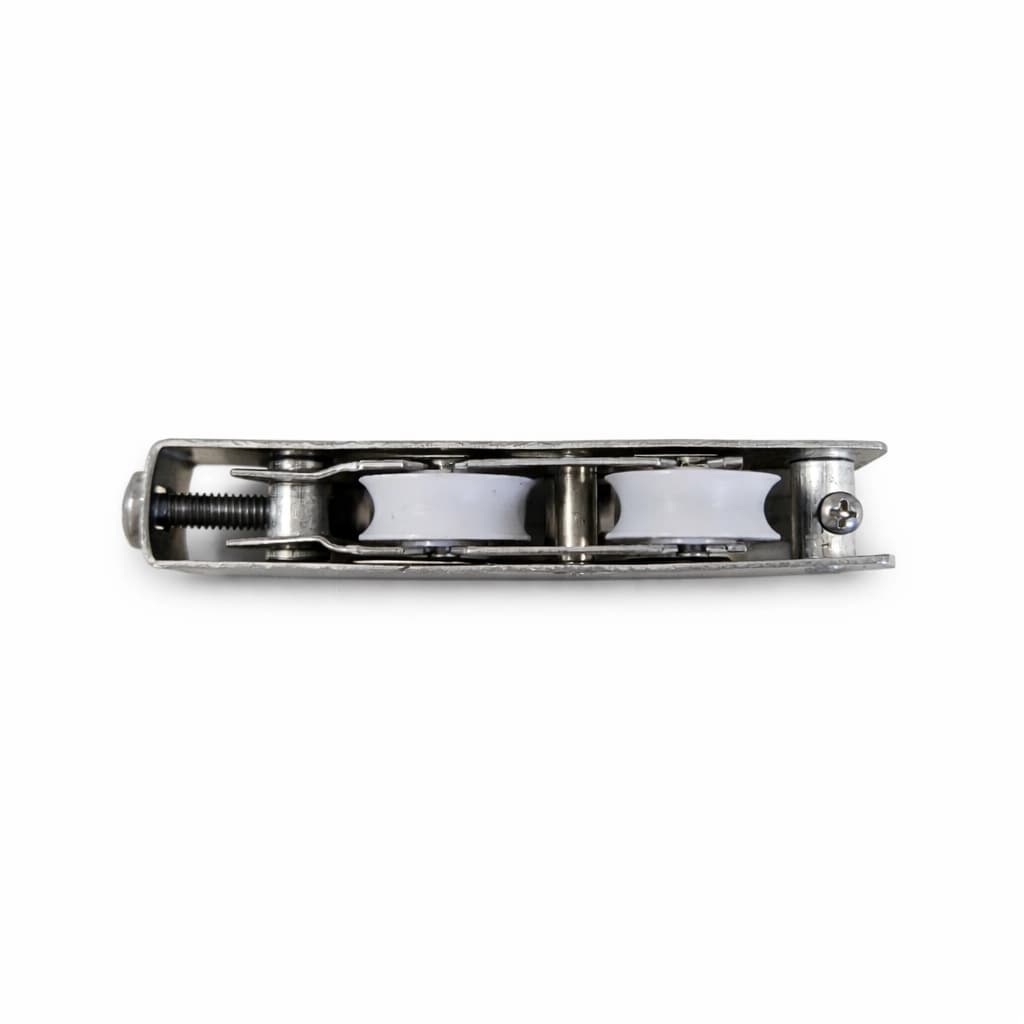 Roldana Inox Dupla Suprema RS-R150 para Trilho Redondo - 150kg por Folha (Atacado) - Miniatura 2