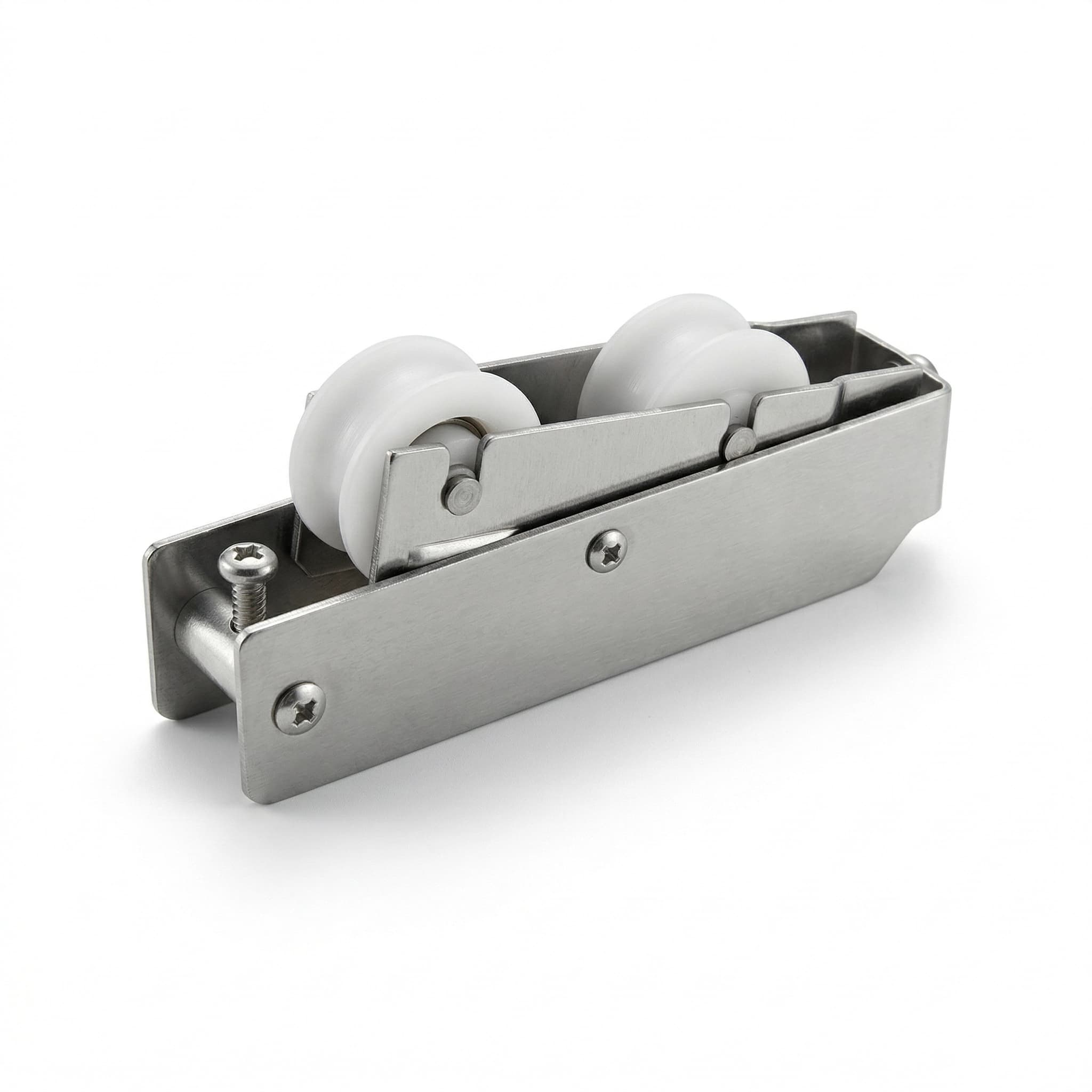 Roldana Inox Dupla Gold RG-R150 para Trilho Redondo - 150kg por Folha (Atacado) - Miniatura 3