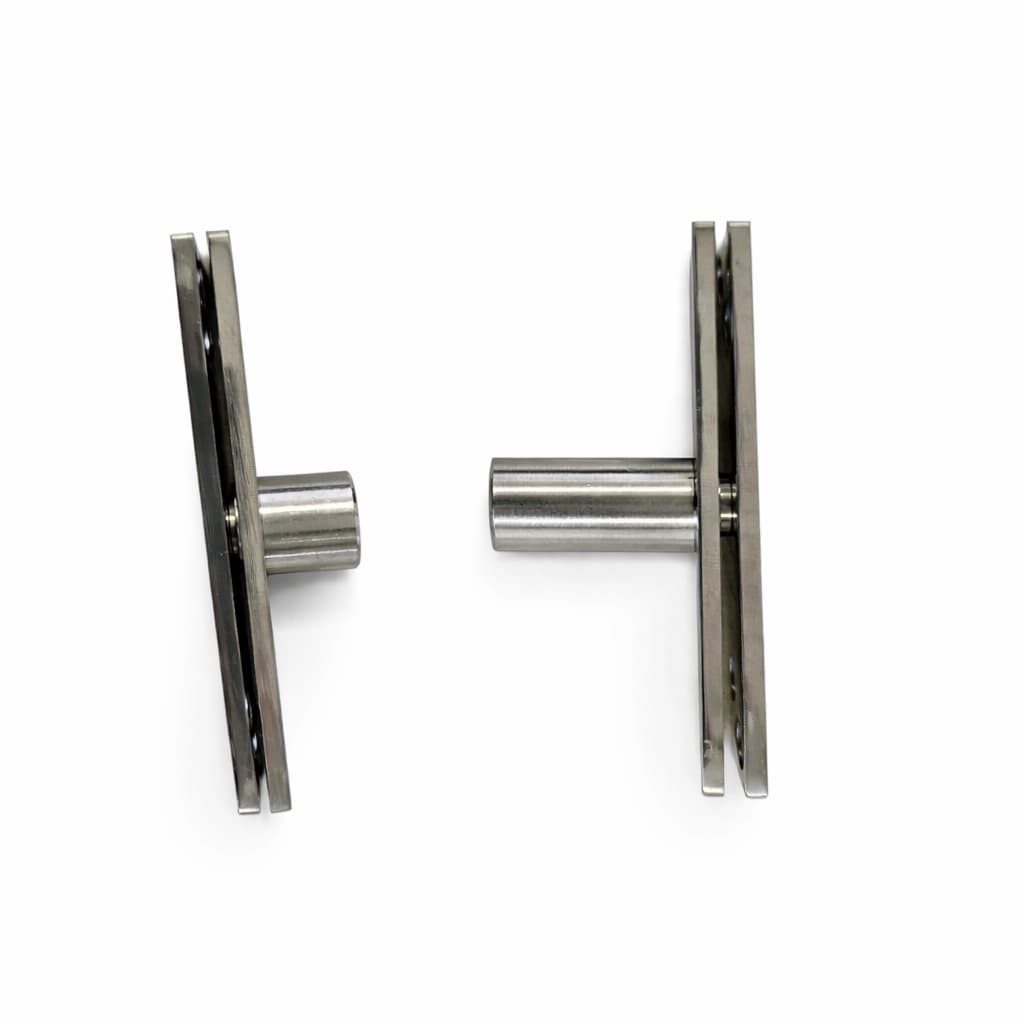Pivô para Porta Pivotante 150kg Pequeno com Rolamento Inox - Miniatura 3