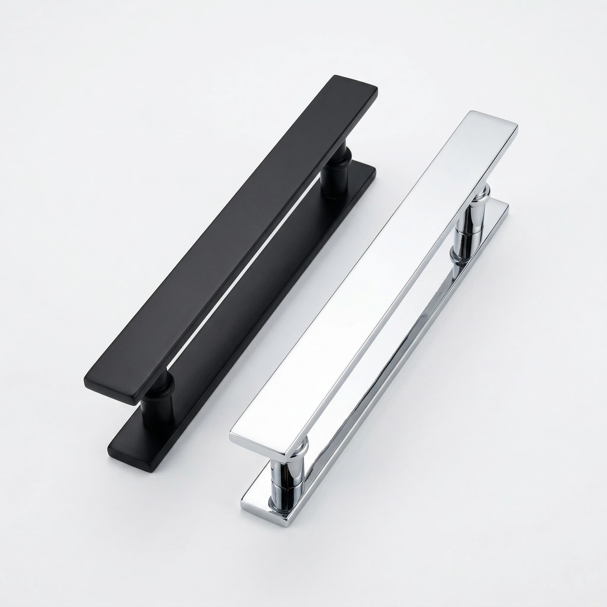 Puxador Alça Dupla Barra Chata Inox 304 300x400mm para Portas - Imagem 1