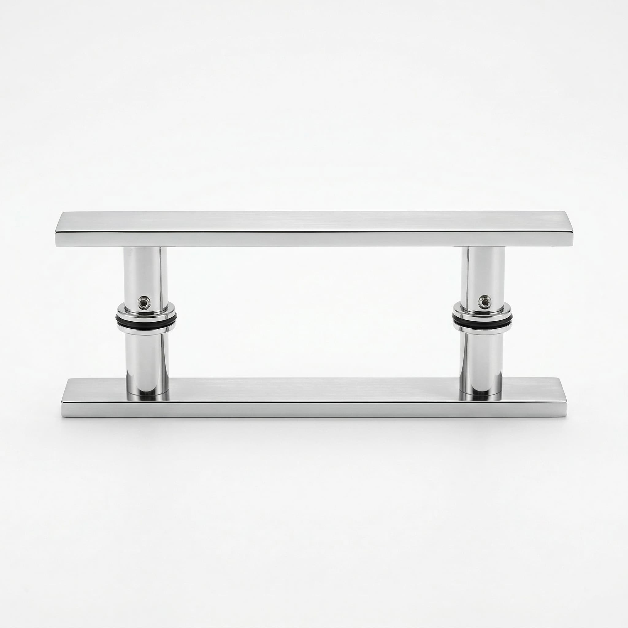 Puxador Alça Dupla Barra Chata Inox 304 200x300mm para Portas - Miniatura 3